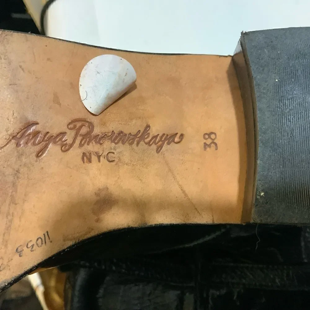 ANYA Ponorovskaya NYC boots women size 38 patent